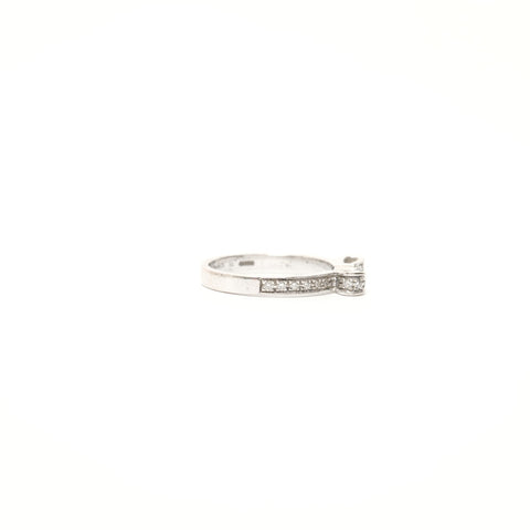 CHANEL Au750 Ruban de Chanel Ring Silver WS28422