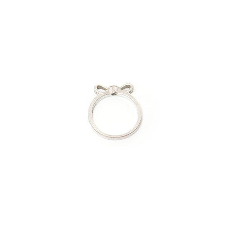 CHANEL Au750 Ruban de Chanel Ring Silver WS28422