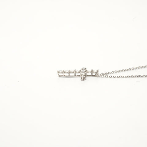 TIFFANY&Co. Pt950 Platinum Diamond / Box Included Necklace Silver WS28423