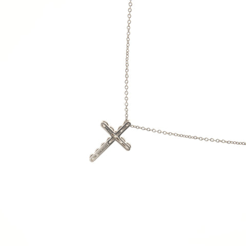TIFFANY&Co. Pt950 Platinum Diamond / Box Included Necklace Silver WS28423