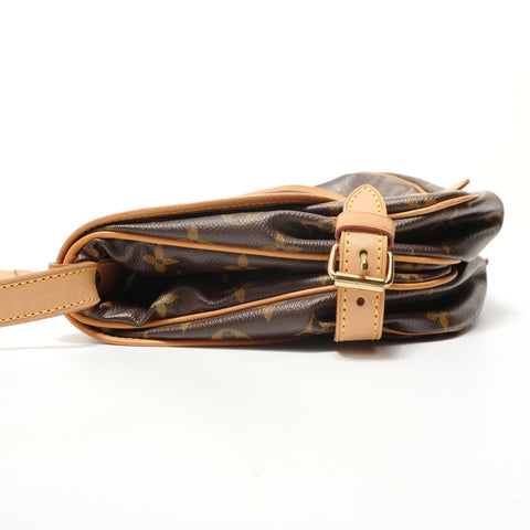 LOUIS VUITTON Saumur Monogram, made in 2004 Shoulder Bag Brown WS28424