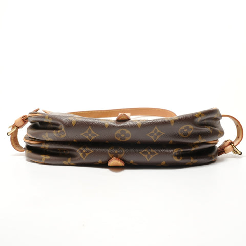 LOUIS VUITTON Saumur Monogram, made in 2004 Shoulder Bag Brown WS28424