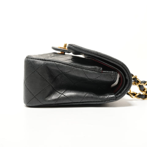 CHANEL No. 1 Matelass Double Flap Chain Shoulder Bag black WS28428