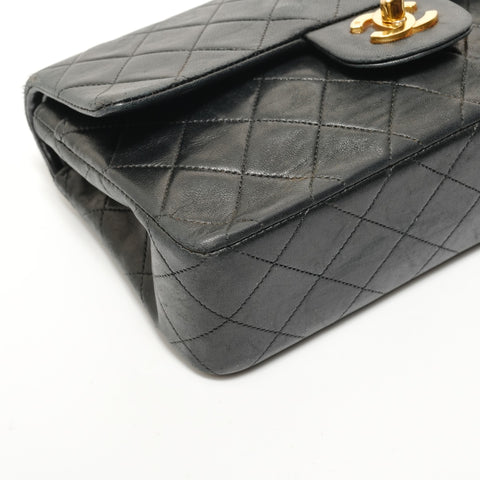 CHANEL No. 1 Matelass Double Flap Chain Shoulder Bag black WS28428