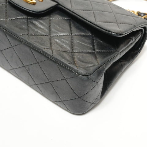 CHANEL No. 1 Matelass Double Flap Chain Shoulder Bag black WS28428