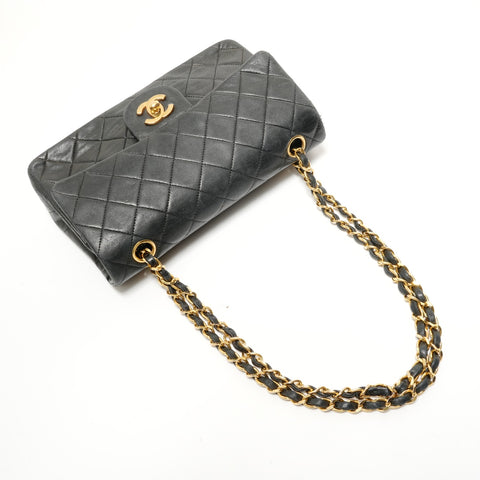 CHANEL No. 1 Matelass Double Flap Chain Shoulder Bag black WS28428
