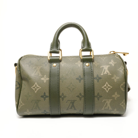 LOUIS VUITTON Monogram Keepall Bandoulire 25 Shoulder Bag khaki WS28431