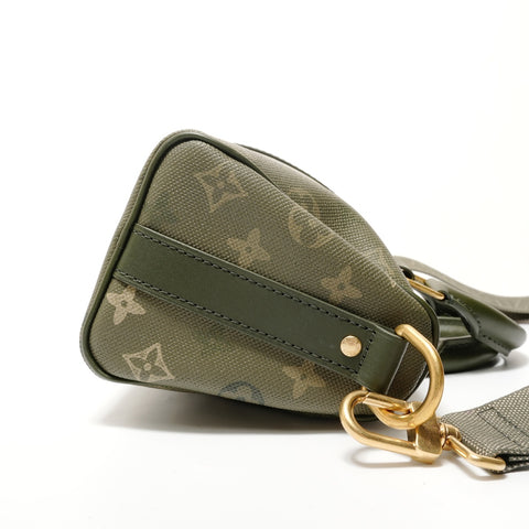 LOUIS VUITTON Monogram Keepall Bandoulire 25 Shoulder Bag khaki WS28431
