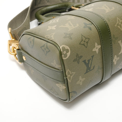 LOUIS VUITTON Monogram Keepall Bandoulire 25 Shoulder Bag khaki WS28431