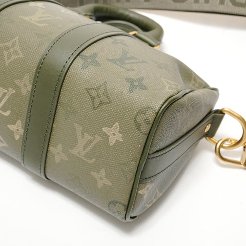 LOUIS VUITTON Monogram Keepall Bandoulire 25 Shoulder Bag khaki WS28431