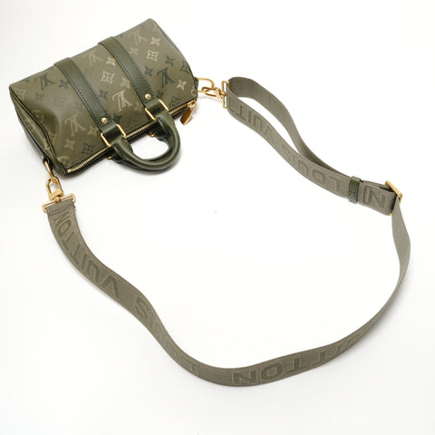LOUIS VUITTON Monogram Keepall Bandoulire 25 Shoulder Bag khaki WS28431