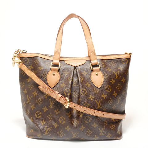LOUIS VUITTON 2011 Damier Palermo PM Handbag Brown WS28437