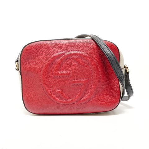 GUCCI Soho Interlocking Paving 2016-2025 Shoulder Bag Red WS28442
