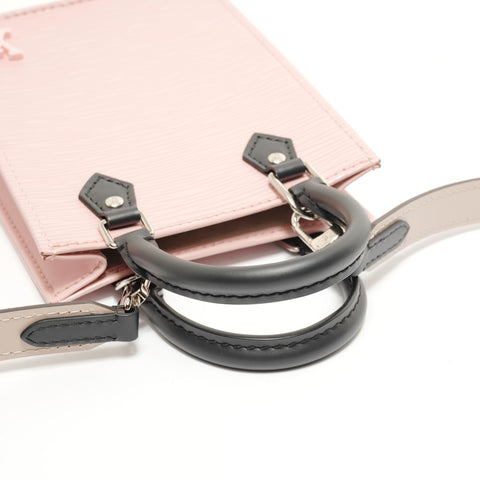 LOUIS VUITTON Petite Sac Plat Epi M69575 Shoulder Bag pink WS28443