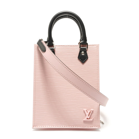 LOUIS VUITTON Petite Sac Plat Epi M69575 Shoulder Bag pink WS28443