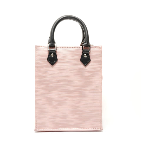 LOUIS VUITTON Petite Sac Plat Epi M69575 Shoulder Bag pink WS28443