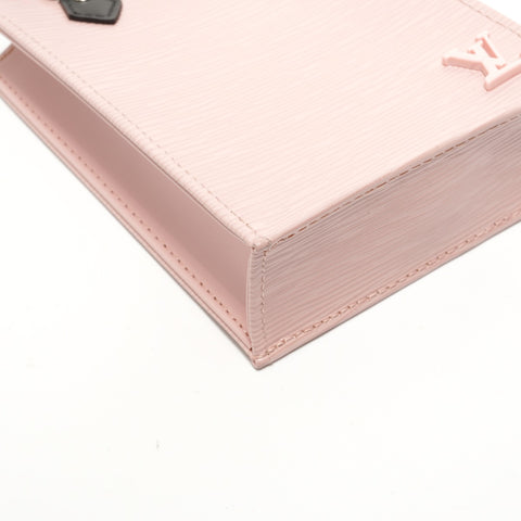 LOUIS VUITTON Petite Sac Plat Epi M69575 Shoulder Bag pink WS28443