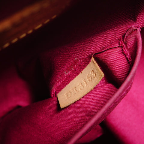 LOUIS VUITTON Montana Monogram Vernis Handbag Red WS28444