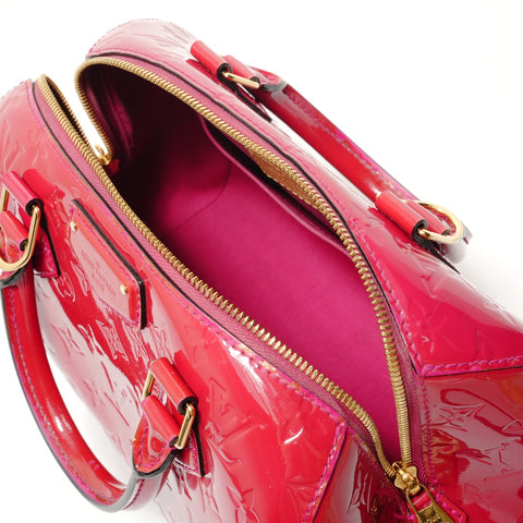 LOUIS VUITTON Montana Monogram Vernis Handbag Red WS28444