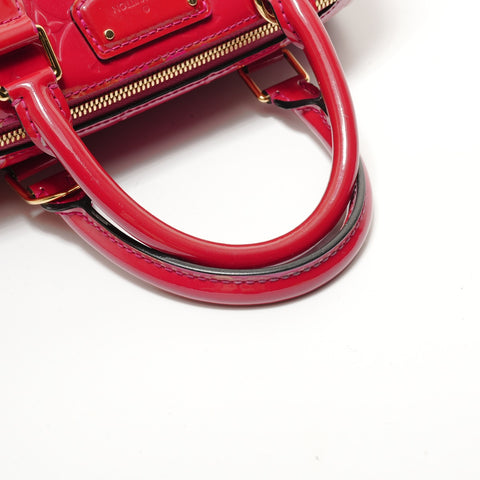 LOUIS VUITTON Montana Monogram Vernis Handbag Red WS28444