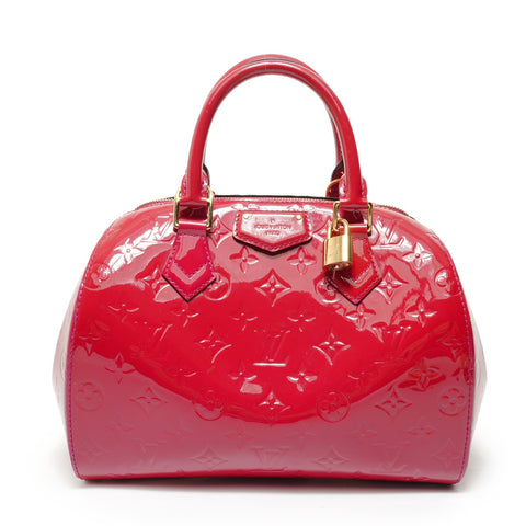 LOUIS VUITTON Montana Monogram Vernis Handbag Red WS28444