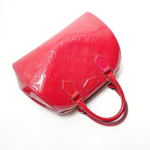 LOUIS VUITTON Montana Monogram Vernis Handbag Red WS28444