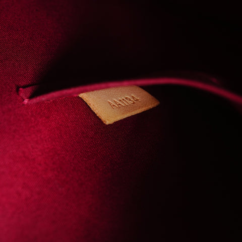 LOUIS VUITTON Alma BB Monogram Vernis 2-way Handbag Red WS28445