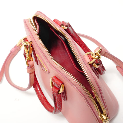 PRADA 2WAY Saffiano 1BH851 Handbag pink WS28447