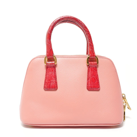 PRADA 2WAY Saffiano 1BH851 Handbag pink WS28447