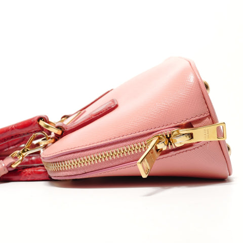 PRADA 2WAY Saffiano 1BH851 Handbag pink WS28447