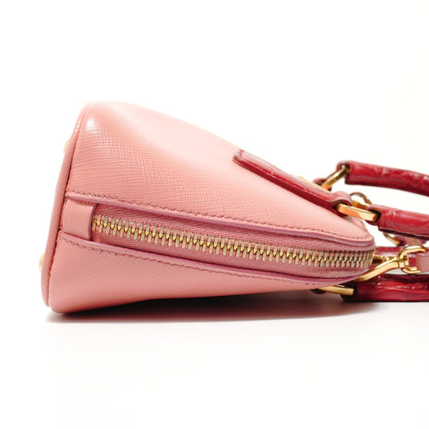 PRADA 2WAY Saffiano 1BH851 Handbag pink WS28447