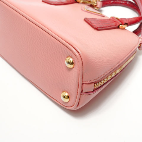 PRADA 2WAY Saffiano 1BH851 Handbag pink WS28447