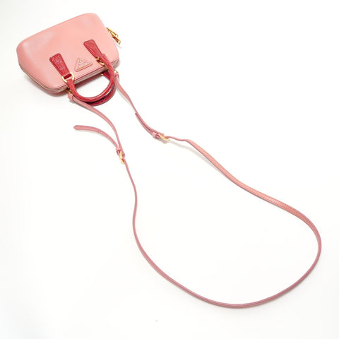 PRADA 2WAY Saffiano 1BH851 Handbag pink WS28447
