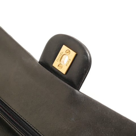 CHANEL Matelass Double Flap 23 Lambskin 5 Series Chain Shoulder Bag black WS28450
