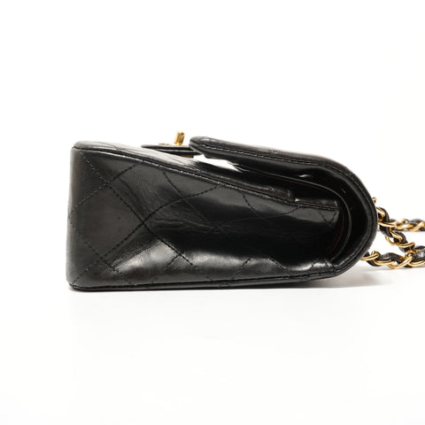 CHANEL Matelass Double Flap 23 Lambskin 5 Series Chain Shoulder Bag black WS28450