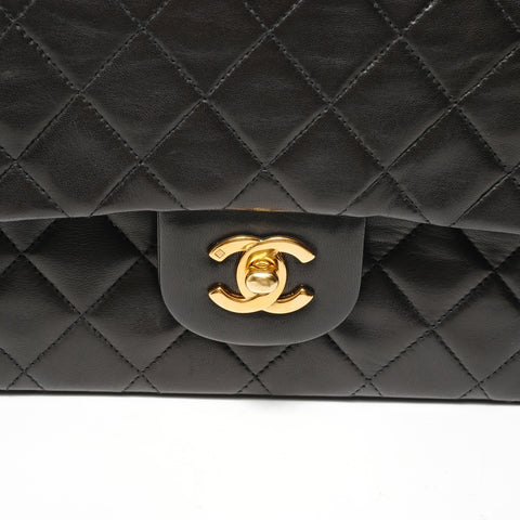 CHANEL Matelass Double Flap 23 Lambskin 5 Series Chain Shoulder Bag black WS28450