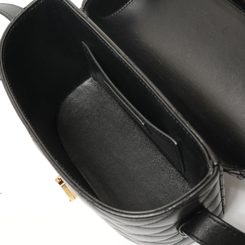 YVES SAINT LAURENT June Cassandra Quilted Leather Shoulder Bag black WS28451