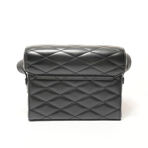 YVES SAINT LAURENT June Cassandra Quilted Leather Shoulder Bag black WS28451
