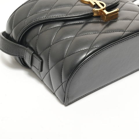 YVES SAINT LAURENT June Cassandra Quilted Leather Shoulder Bag black WS28451