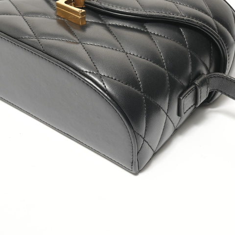 YVES SAINT LAURENT June Cassandra Quilted Leather Shoulder Bag black WS28451