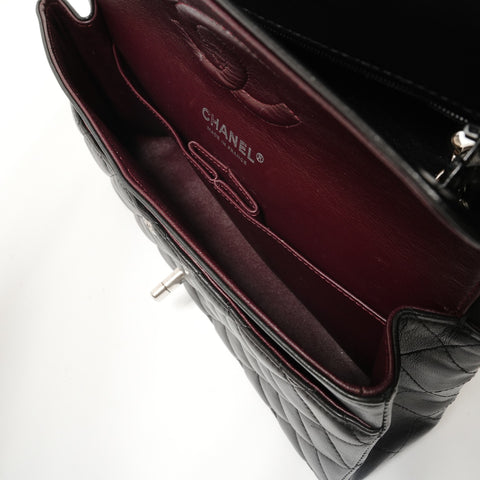CHANEL Matelass Double Flap 25 Lambskin 17 Series Shoulder Bag black WS28452