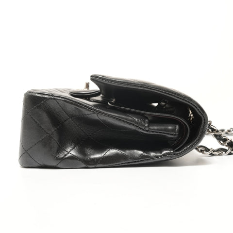 CHANEL Matelass Double Flap 25 Lambskin 17 Series Shoulder Bag black WS28452
