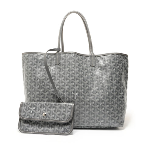 GOYARD Saint Louis PM Canvas RID 020244 Tote Bag gray WS28453