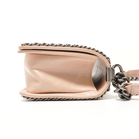CHANEL Boy Chanel 25 Calfskin, serial number in the 20s. Shoulder Bag pink WS28454