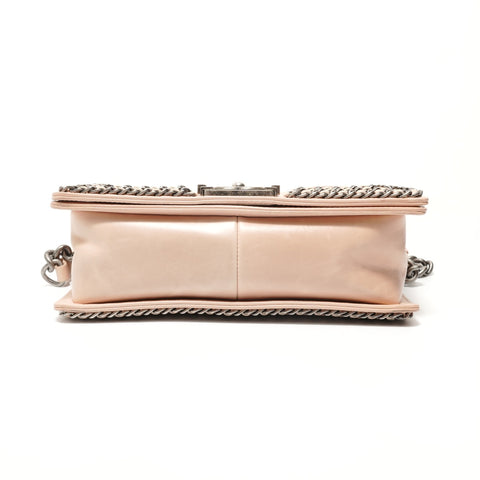 CHANEL Boy Chanel 25 Calfskin, serial number in the 20s. Shoulder Bag pink WS28454