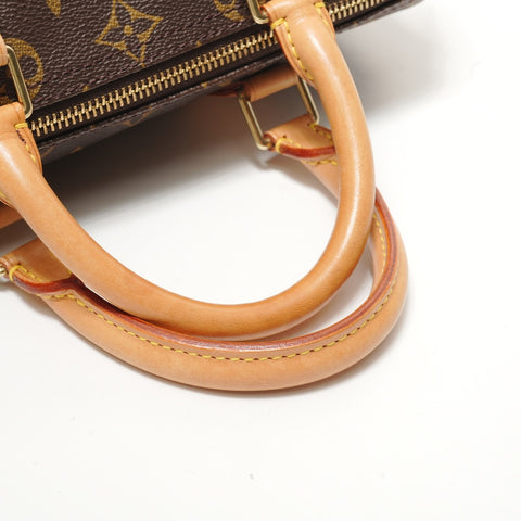 LOUIS VUITTON Monogram Speedy 25, manufactured in 1999. Handbag Brown WS28455