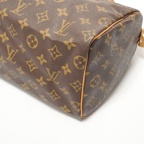 LOUIS VUITTON Monogram Speedy 25, manufactured in 1999. Handbag Brown WS28455