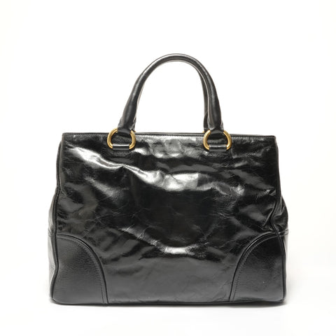 PRADA Vitello Shine Tote Bag BN2533 Handbag black WS28457