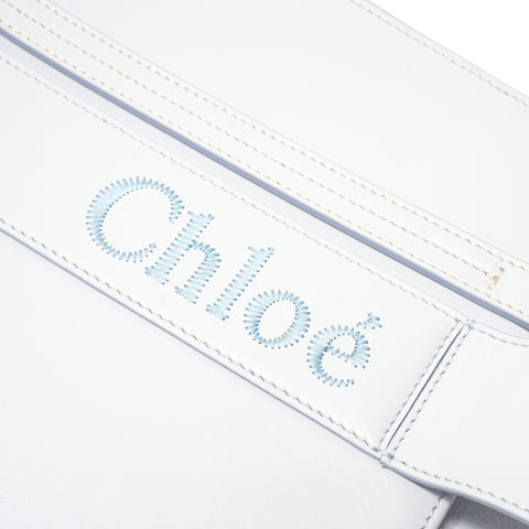 Chloe Woody Tote Bag Leather Tote Bag blue WS28458