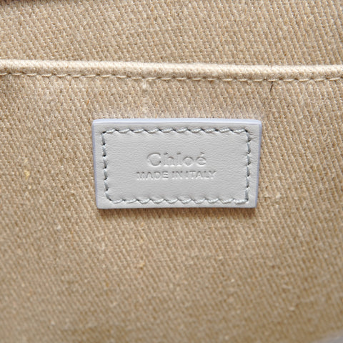Chloe Woody Tote Bag Leather Tote Bag blue WS28458